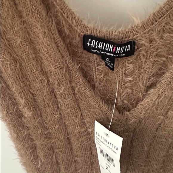 Fashion Nova Soft Mocha Knit Dress - Picture 3 of 7
